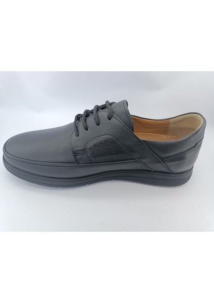 Siyah Deri Ortopedik Erkek Ayakkabı fiyatları