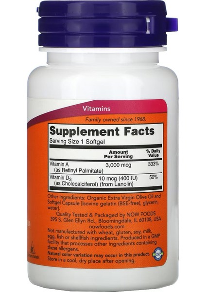 A & D 10000/400 100 Softgels fiyatları
