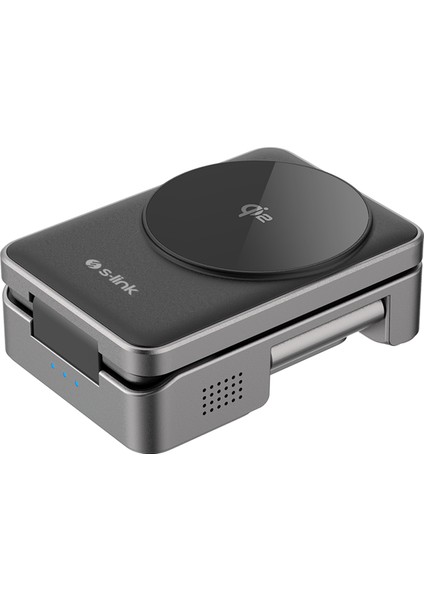 SW-CWF116 Telefon Kulaklık Akıllı Saat 15W 3 In 1 Magsafe Iq2 Kablosuz Şarj Cihazı Siyah indirimleri
