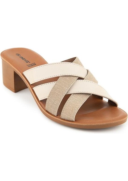 Anagram 33000-594 Anatomik Taban Kadın Terlik Krem Altın 36-40