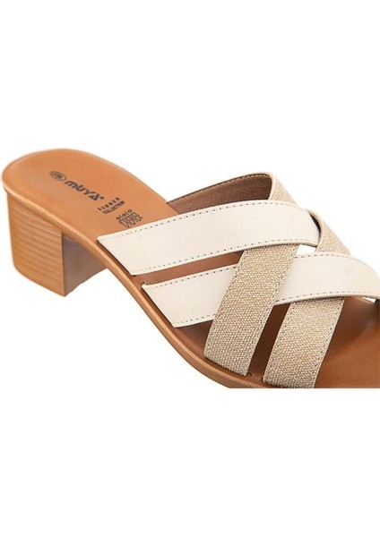 Anagram 33000-594 Anatomik Taban Kadın Terlik Krem Altın 36-40 modelleri