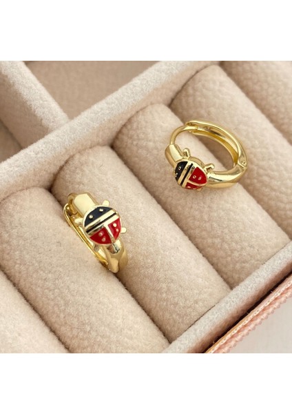 Kız Çocuk Küpe Uğur Böceği Küpe 14 Ayar Gold fiyatları