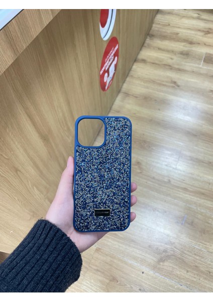 Iphone 13 Pro Max Uyumlu Taşlı Şık Tasarımlı Telefon Kılıfı
