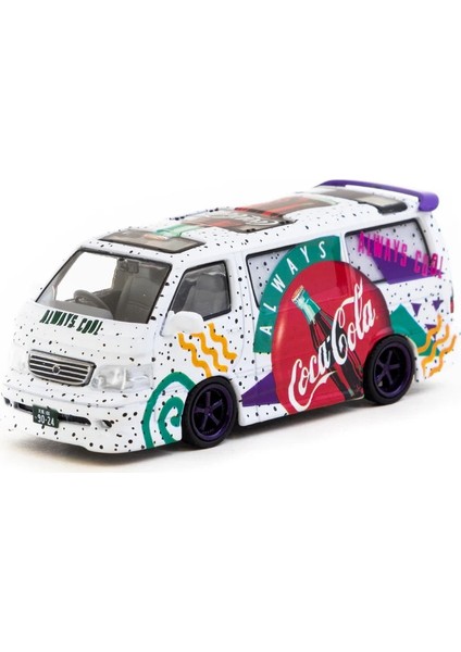 1/64 Toyota Hiace Wagon Custom Coca-Cola Delivery Van - HOBBY64