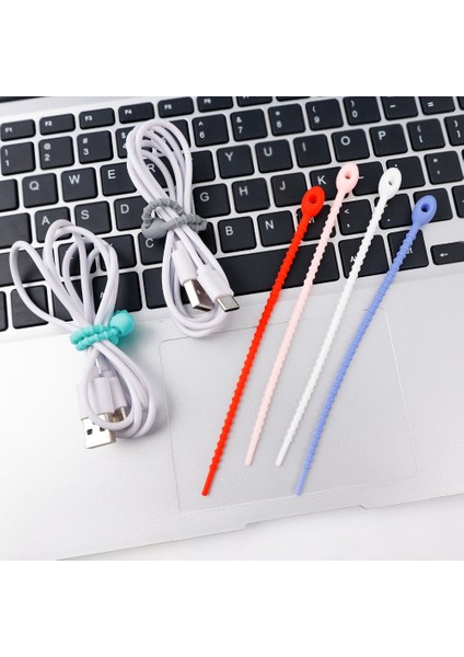 6 Adet Çok Fonksiyonlu Kablo Yöneticisi/yeniden Kullanılabilir Silikon Zip Kravat/mutfak Gıda Çanta Klipsi Ev Kablo Askısı Tel Kravat Organizatör (Yurt Dışından) fırsatları