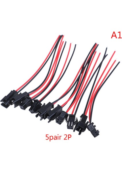 5pairs Sm 2pin 3pin 4pin Erkek ve Dişi LED Şerit Tel Konnektörü 20CM (Yurt Dışından)
