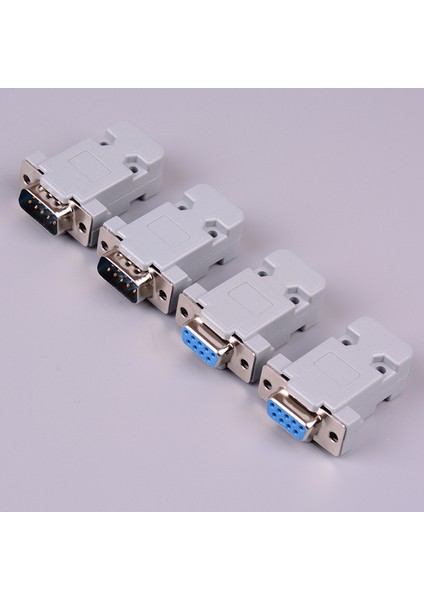 Takım RS232 Db9 Dişi Soket Fiş Konnektörü 9 Pin Bakır RS232 Adaptörü Kasa ile (Yurt Dışından)
