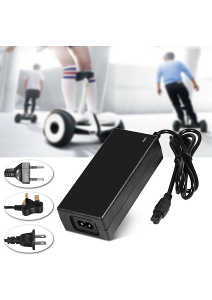 Elektrikli Akıllı Kendini Dengeleyen Scooter Hoverboard Için 42V 2A Şarj Adaptörü (Yurt Dışından)