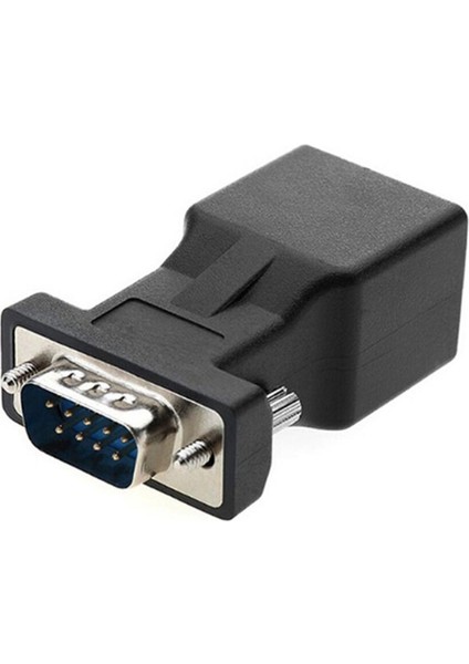 Namuny 4 Paket VGA Genişletici Erkek RJ45 Cat5 Cat6 20 M Ağ Kablosu Adaptörü Com Bağlantı Noktası Lan Ethernet Bağlantı Noktası Dönüştürücü (Yurt Dışından)