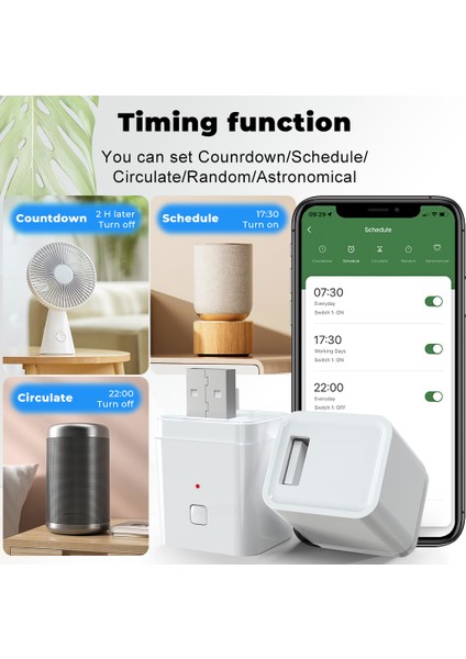 Rovf Akıllı Mikro USB Adaptör Anahtarı 5 V Tuya Wifi Mini USB Güç Adaptörü Alexa Google Akıllı Ev ile Çalışır (Yurt Dışından)