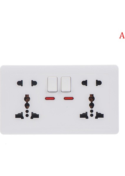 Duvar Prizi Evrensel 5 Delikli 2.1A Çift USB Şarj Bağlantı Noktası Soketi (Yurt Dışından)