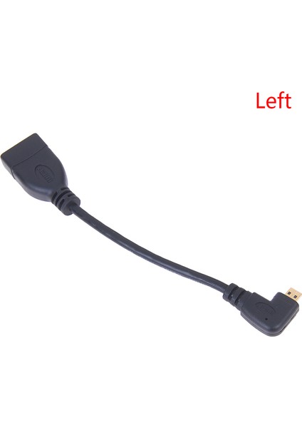 Mikro HDMI Erkek - HDMI Dişi Dönüştürücü Adaptör Kablosu Yukarı Aşağı Sağ Sol Açılı (Yurt Dışından)