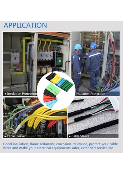 127/560 Adet Isı Büzüşmeli Boru Poliolefin Yalıtım Büzüşmeli Boru Tel Kablo Kiti Karşılaşma (Yurt Dışından) modelleri