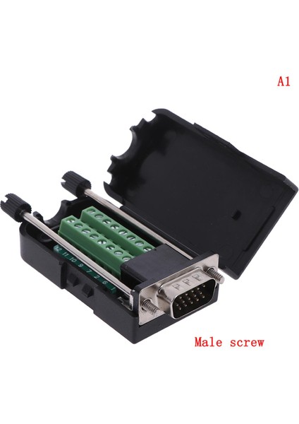 D-Sub DB15 VGA Erkek 3 Sıralı 15 Pin Fişli Koparma Terminalleri Konektörü (Yurt Dışından)