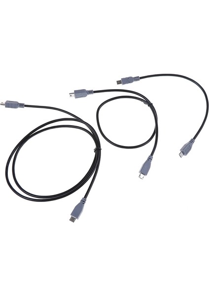 Adet Mikro USB Erkek Mini USB Erkek Adaptör Dönüştürücü Veri Kablosu Hattı 25/50 cm (Yurt Dışından)