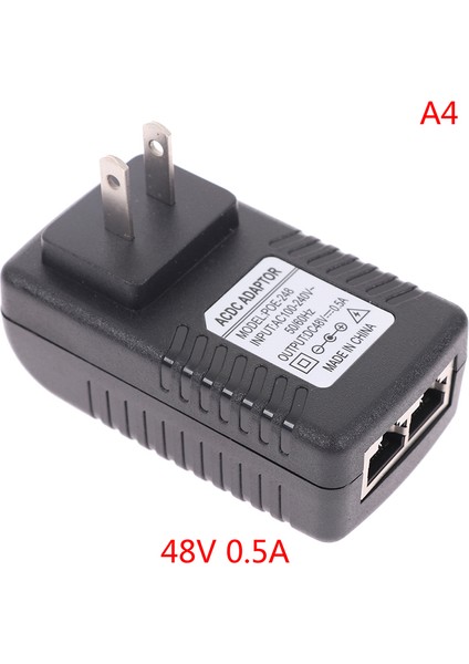 Ac 110V-240V - Dc 12V 15V 24V 48V 0.5A 1A Poe Enjektör Güç Adaptörü (Yurt Dışından) indirimleri