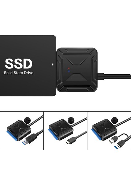 USB 3.0 Sata 3.5 2.5 Sabit Disk Adaptör Kablosu Samsung Seagate Wd HDD SSD Jing (Yurt Dışından)