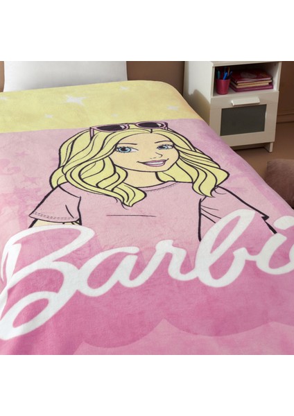 Yeni Sezon Lisanslı Barbie Malibu Battaniye