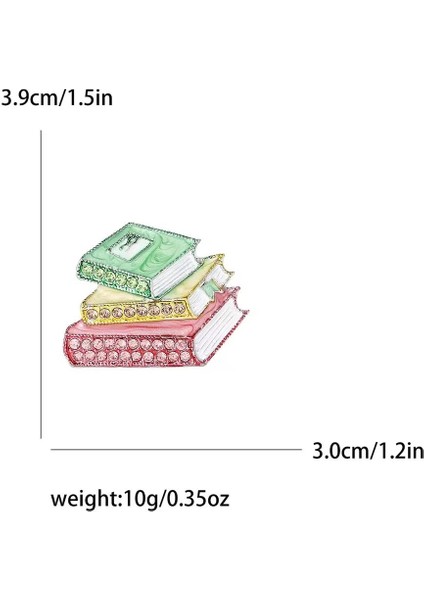 Parlak Taşlı Kitap Kurdu Broş Yaka Iğnesi fırsatları