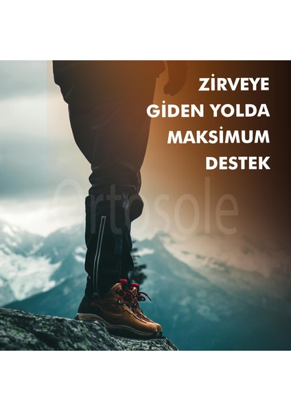 OS202 | Ark ve Jel Destekli, Zorlu Arazi ve Tırmanışlar İçin Topuk Destekli Ortopedik İç Tabanlık