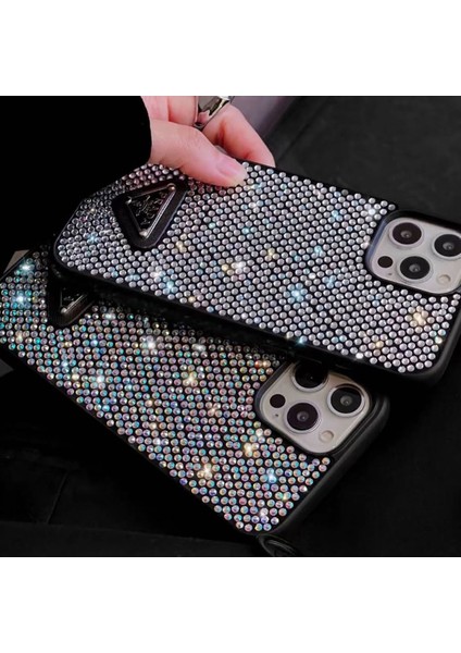 Apple iPhone 16 Pro Siyah Taşlı Telefon Kılıfı modelleri
