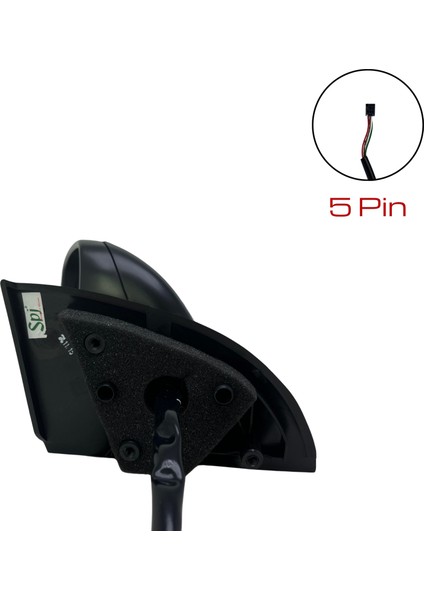 Dış Dikiz Aynası Peugeot 307 2001 - 2008 Elektrikli, Isıtmalı, Manuel Katlanır, Siyah Kapak, 5 Pin indirimleri