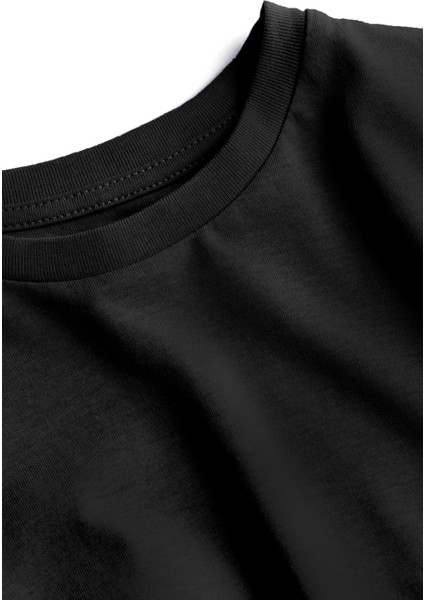 Newcastle United Futbol Takımı Baskılı Bisiklet Yaka Normal Kalıp Siyah Tişört T-Shirt