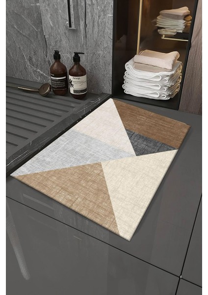 Kaymaz Taban, Yıkanabilir Lavabo Önü Paspası, Banyo Paspası, Duşakabin Önü Paspası (07)