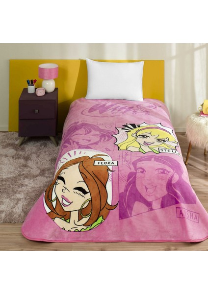 Yeni Sezon Lisanslı Winx Girl Power Battaniye