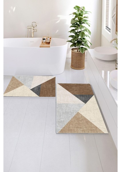 Kaymaz Dot Taban Yikanabilir Banyo Paspası