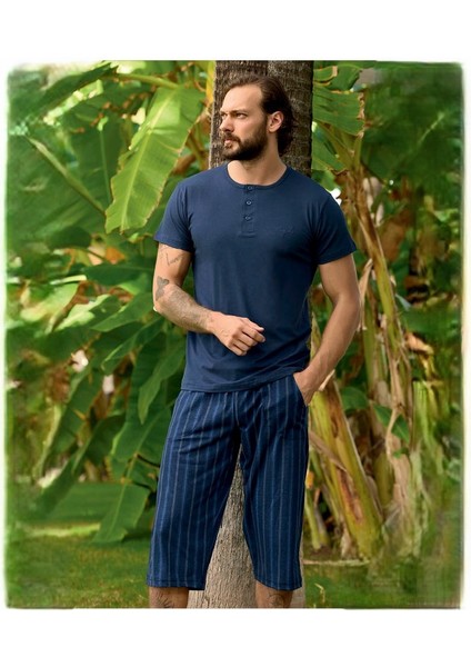 240398 Erkek Modal Kısa Kol Pijama Takım