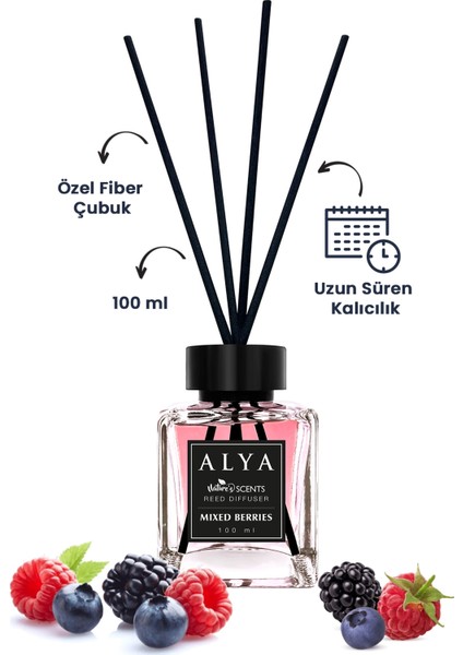 Nature's Scents Bambu Çubuklu Oda Kokusu Bergamot & Patchouli - Mixed Berries -Ocean 100 ml x 3 Adet
