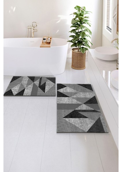 Kaymaz Dot Taban Yikanabilir Banyo Paspası