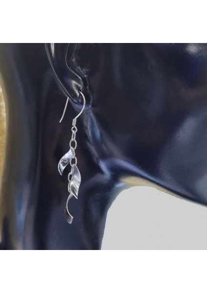 925 Ayar Gümüş Dalgalı Model Sallantılı Küpe fiyatları