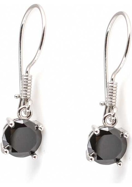 925 Ayar Gümüş Yuvarlak Büyük Boy Oniks Taşlı Küpe fiyatları