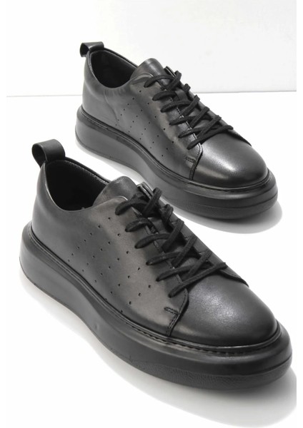 Yüksek Taban Hafif Deri Erkek Sneaker 3382