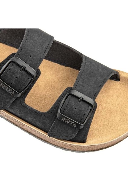 Yuna 31032-430 Anatomik Taban Kadın Terlik Nubuk Siyah 36-40 fırsatları