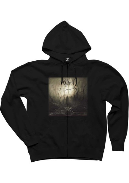Opeth Blackwater Park Siyah Fermuarlı Kapşonlu Sweatshirt