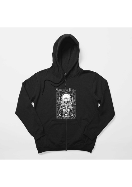 Machine Head Catharsis Siyah Fermuarlı Kapşonlu Sweatshirt