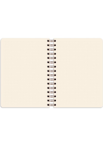 Bullet Journal Edition A5 15X21 cm Spiralli Noktalı Tarihsiz Not Defteri Kelebek