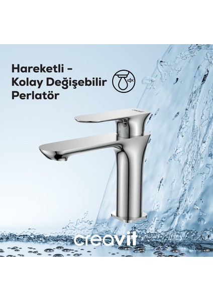 Pure Lavabo Armatürü Krom