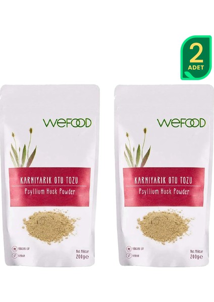 Karnıyarık Otu (Psyllium) Tozu 200 gr 2'li