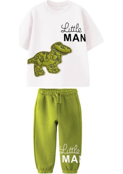 Erkek Çocuk Mevsimlik Dinasour Little Man 3D Set
