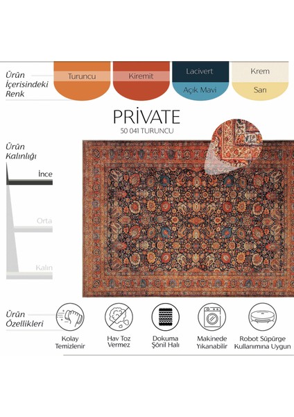 Private Renkli Eskitme Halı Vintage Halı Yolluk Dijital Baskı Halı Çiçekli Otantik Halı salon halısı