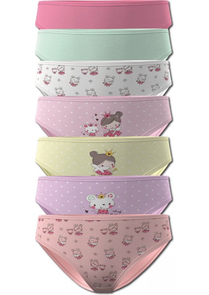 9500 Domi Kıds Kız Çocuk 7'li Külot