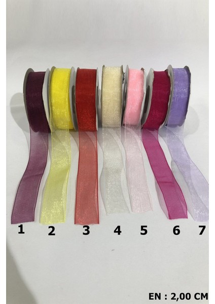 Organze Kurdele 2 cm
