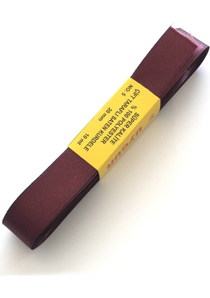 Bordo Renk Saten Kurdele 2 cm