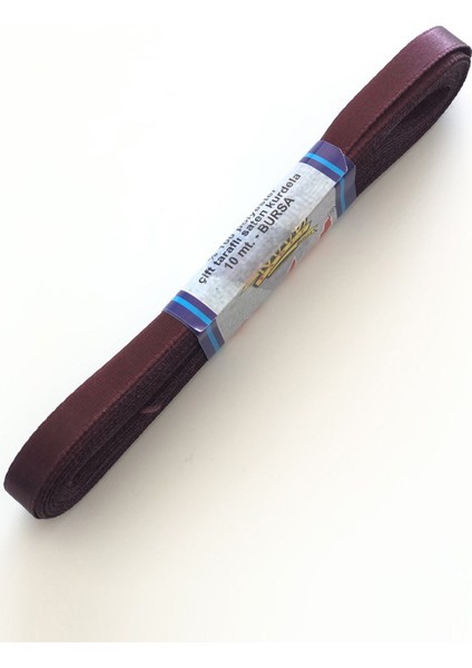 Bordo Renk Saten Kurdele 1 cm