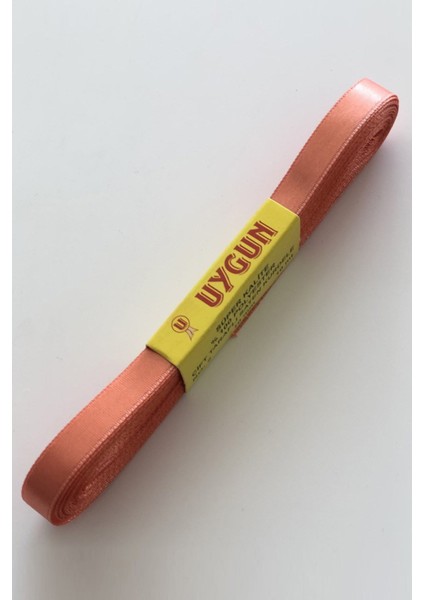 Nar Çiçeği Rengi Saten Kurdele 1 cm