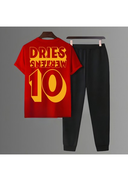 Dries Mertens Sırt Futbol Forma Baskılı Unisex Tişört Regular Fit T-Shirt Eşofman Takımı